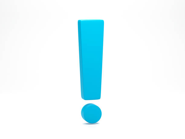 istock 3D rendering, 3D illustration. Exclamation mark symbol. Attention or caution sign icon isolated on white background. Hazard warning concept 1824714037