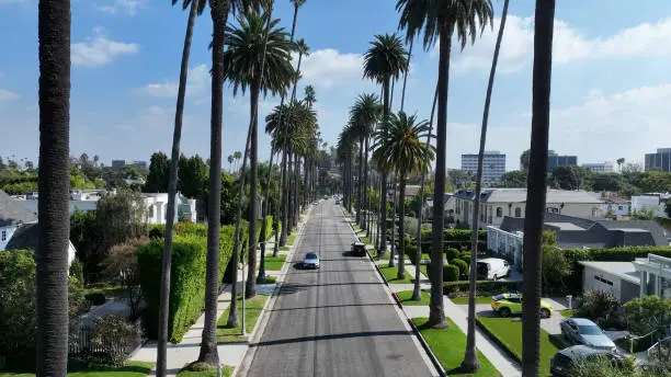 Photo of Carmelita Drive at Beverly Hills in Los Angeles United States.