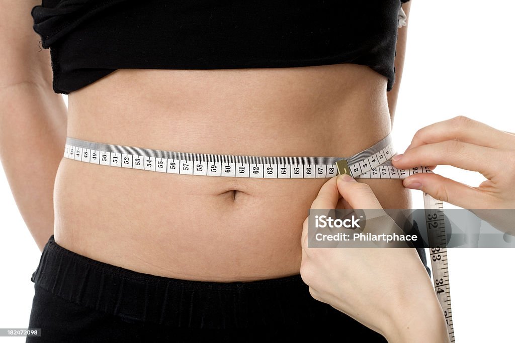 Medir la cintura - Foto de stock de Abdomen libre de derechos