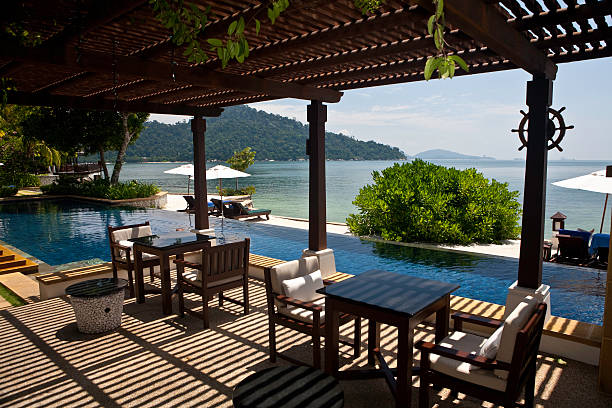 istock Open Air Restaurant at Pangkor Laut 182472246