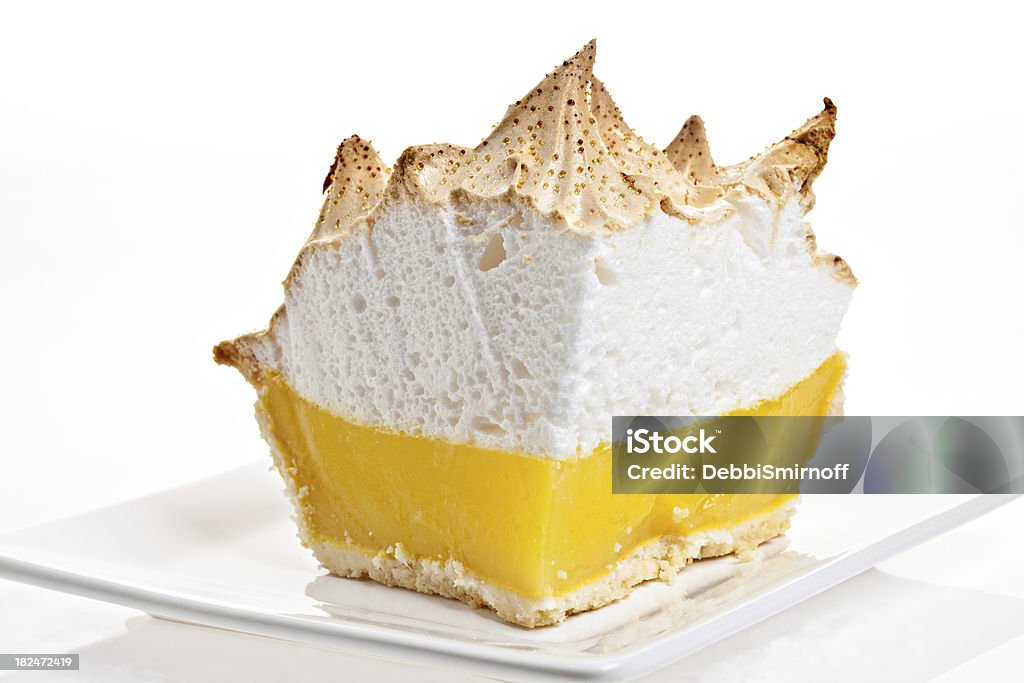 Vorderansicht des Lemon Meringue Pie - Lizenzfrei Meringe Stock-Foto