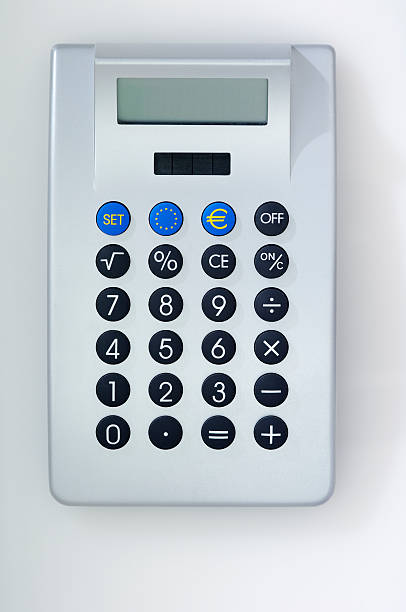 istock Calculator with EURO icons 182472445