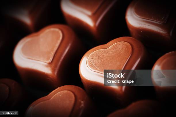 하트 모양 초콜릿 클로즈업 초콜릿에 대한 스톡 사진 및 기타 이미지 - 초콜릿, 플래시, 0명