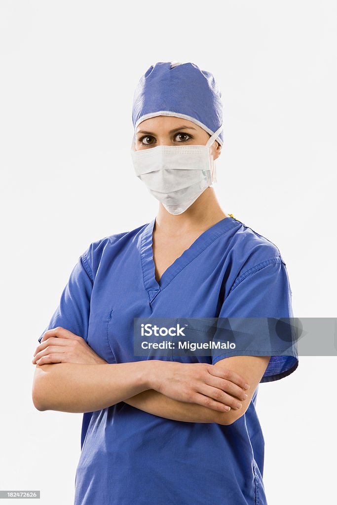 Ärztin mit OP-Mundschutz - Lizenzfrei 25-29 Jahre Stock-Foto
