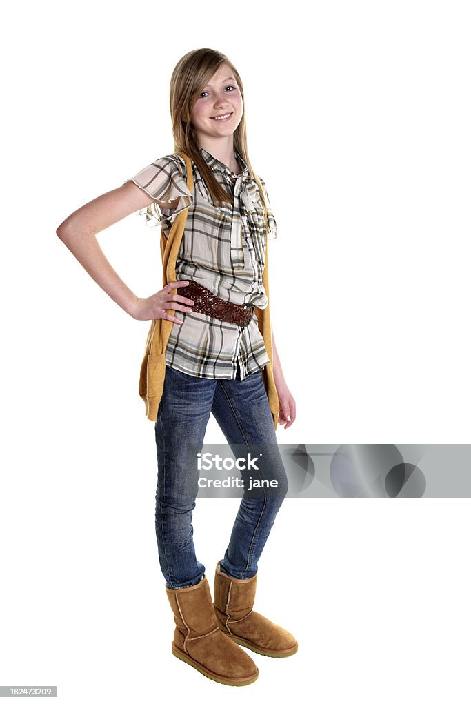 Menina Adolescente - Royalty-free Bota Foto de stock