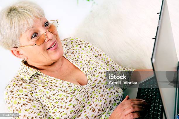 Senior Websurfen Stockfoto und mehr Bilder von 60-69 Jahre - 60-69 Jahre, Aktiver Senior, Alter Erwachsener