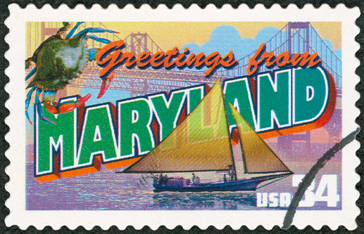 Postage Stamp - Greetings from Maryland