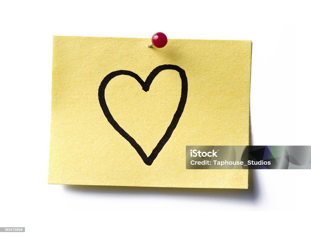 Amore Cuore Postit - Fotografie stock e altre immagini di Amore - Amore,  Biglietto adesivo, Composizione orizzontale - iStock