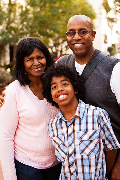 istock Grandparent with her son and grandson 182474007