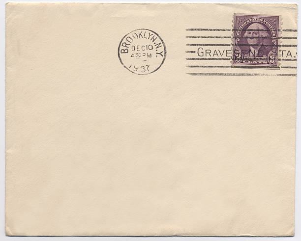 istock Vintage Envelope and Cancelled Stamp 182474154