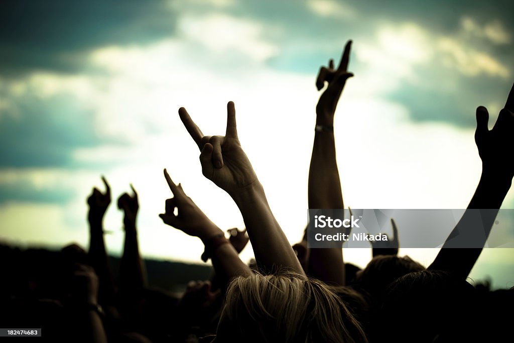 Multitud de conciertos - Foto de stock de Acontecimiento libre de derechos