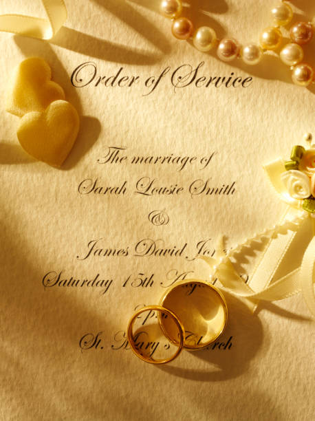 istock Order of Service for a Wedding Day 182474915