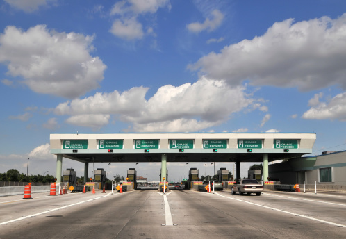 A tool both on a turnpike.