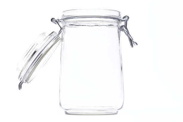 An isolated jar with an open lid Isolated Jar jar stock pictures, royalty-free photos & images