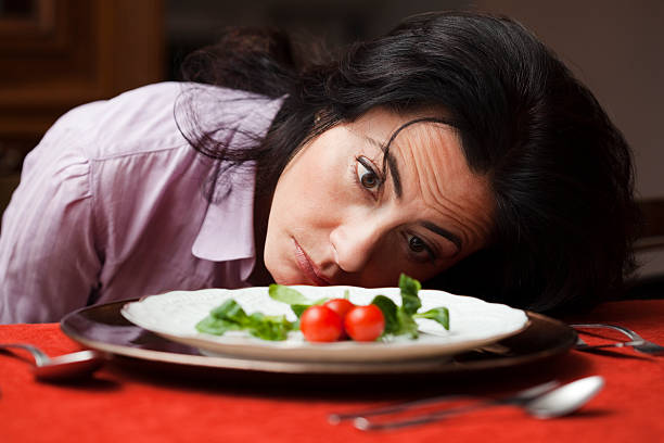 Dejected by diet stock photo