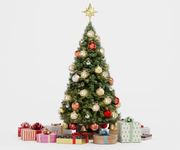 istock Realistic 3D Render of Christmas Tree 1824759822