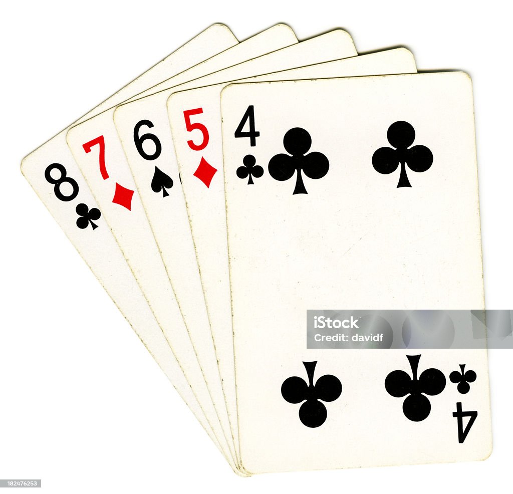 Прямые покер исполнение - Стоковые фото Азартные игры роялти-фри