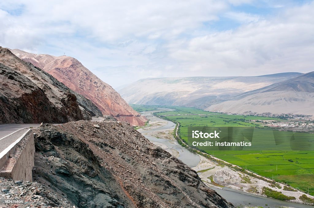 Ocon ̃ einem Tal in Peru - Lizenzfrei Anden Stock-Foto