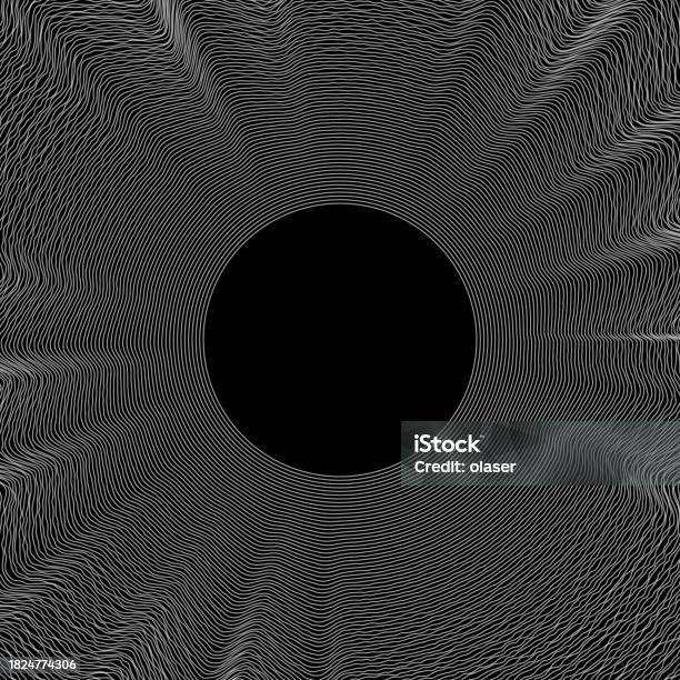 Black Radiating Pattern Black Circle With Radiating White Lines Creating A Hypnotic Pattern ...
