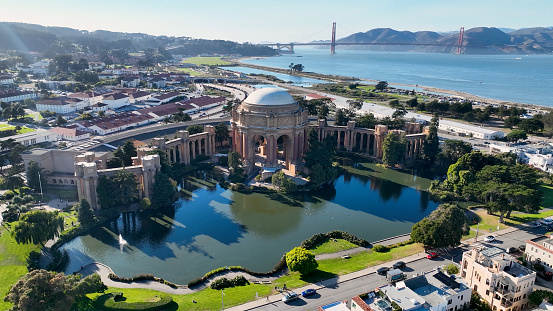 Palace Of Fine Arts At San Francisco In California United States. Highrise Building Architecture. Tourism Travel. Palace Of Fine Arts At San Francisco In California United States.