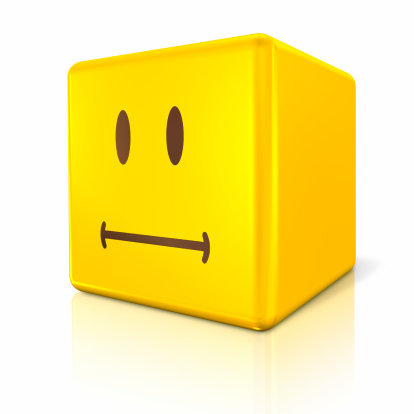 Yellow cube (mid expression). Path included.Different expression available: