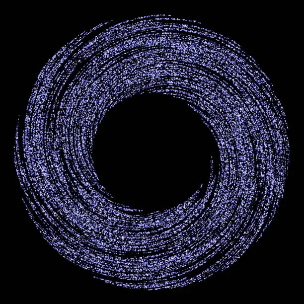 Vector illustration of Blue - purple vortex around copy space