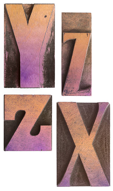 istock Y X ZZ - Vintage Wood Letterpress Alphabet. 182477873