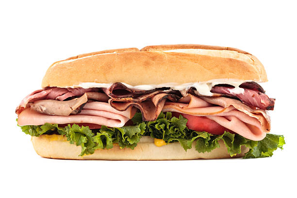 ростбиф и с индейкой - sandwich club sandwich ham turkey стоковые фото и изображения