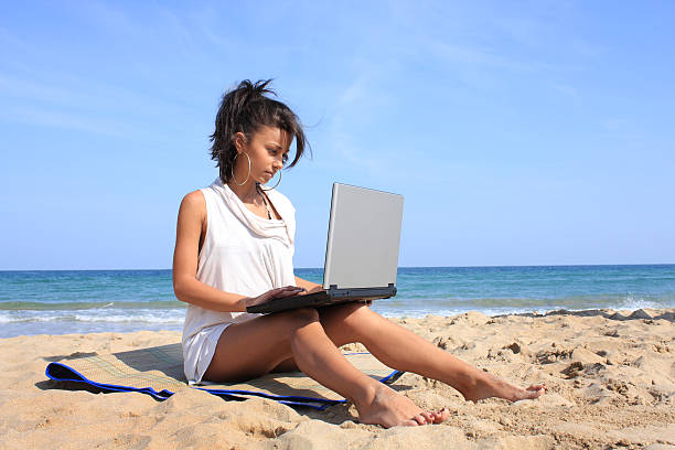 istock Young Women on the beach 182478033