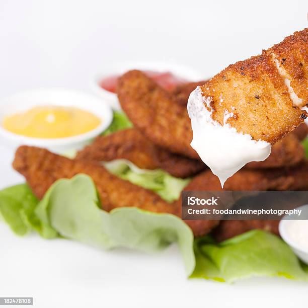 Gebratenes Hühnchen Mit Mayonnaise Stockfoto und mehr Bilder von Bildschärfe - Bildschärfe, Dip, Fotografie