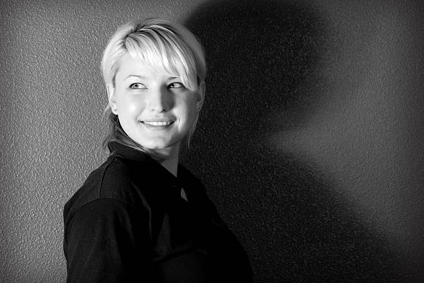 istock Black and White Platinum blonde 182478114