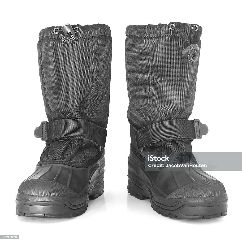 Snow Boots Isolated On White Stock Photo - Download Image Now - Snow ...