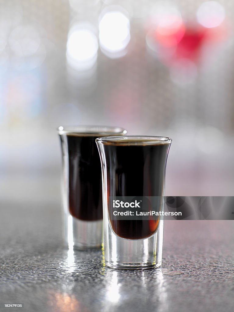 Café Liquore shooters - Royalty-free Copo Pequeno para Bebida Alcoólica Foto de stock