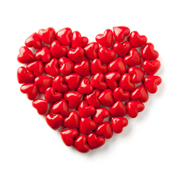 istock Stone heart. Love Valentine's day Red Background Shiny Symbol 182479145
