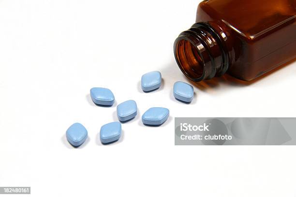 Blue Viagra Antiimpotence Tablets Stock Photo - Download Image Now - Anti-Impotence Tablet, Erectile Dysfunction, Medicine