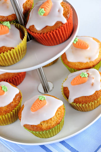 istock Easter Carrot Muffins on Etagere 182480558