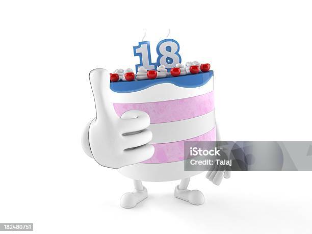 생일 케이크 18에 대한 스톡 사진 및 기타 이미지 - 18, 18-19세, 3차원 형태