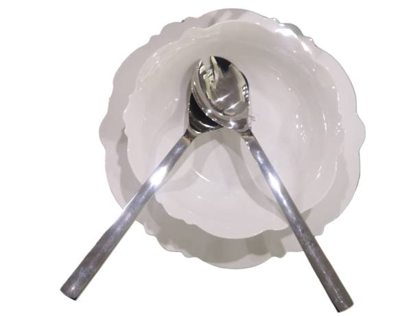 istock Large flat trays for serving food and decorating white porcelain- 1824807727