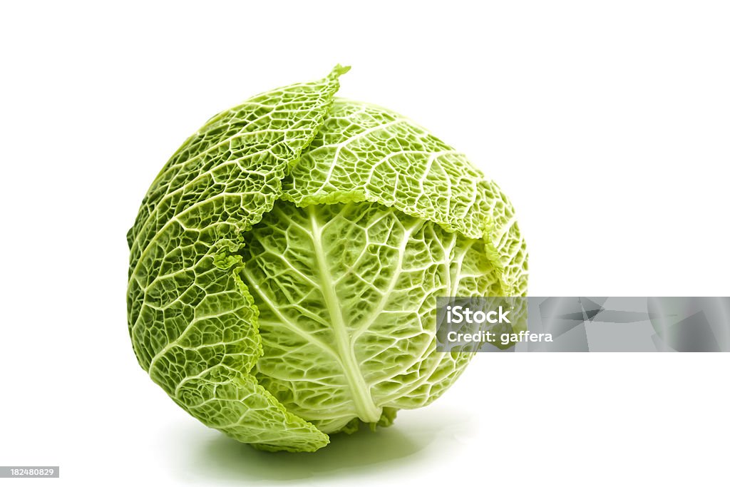 savoy cabbage - Lizenzfrei Blattgemüse Stock-Foto