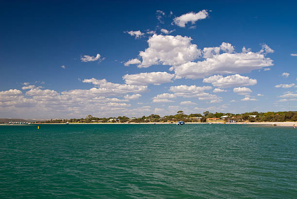 spiaggia principale di kalbarri - majestic landscape arid climate beach foto e immagini stock