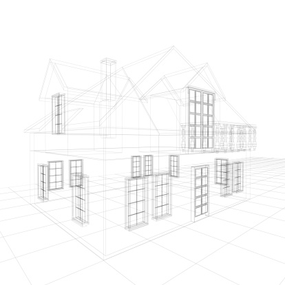Wireframe of House