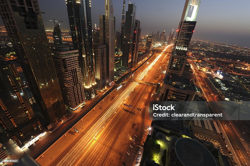 Downtown Dubai e Burj Khalifa - Foto stock royalty-free di Appartamento