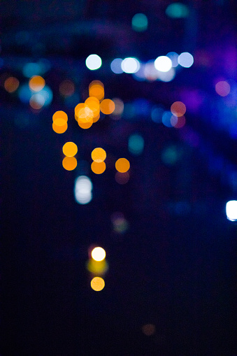 Abstract blurred lights at night