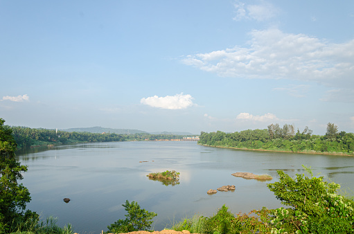 Netravati River at Thumbe in Mangalore, India.