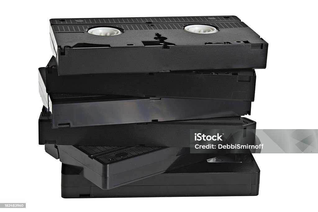 Nastri VHS - Foto stock royalty-free di Catasta