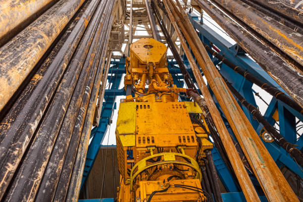 Photo of  various equipment and machinery for drilling wells