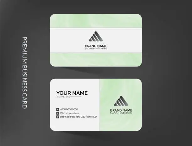 Vector illustration of Elegant modern business card template design