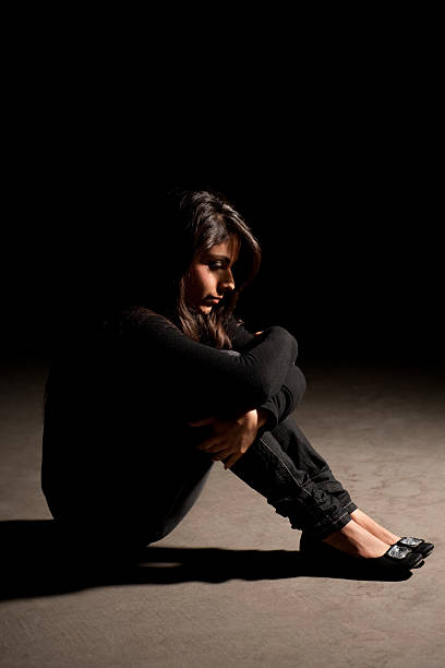 istock Lovely woman alone 182484964
