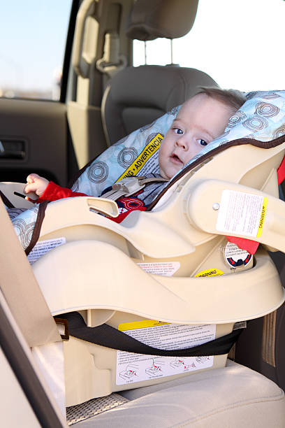 istock Cute Infant in Car Seat 182486035