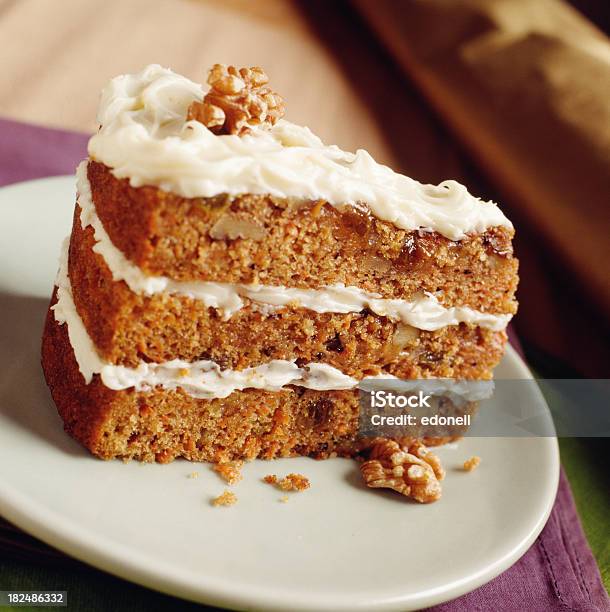 호두 손금 케이크 당근 케이크에 대한 스톡 사진 및 기타 이미지 - 당근 케이크, 0명, 갈색
